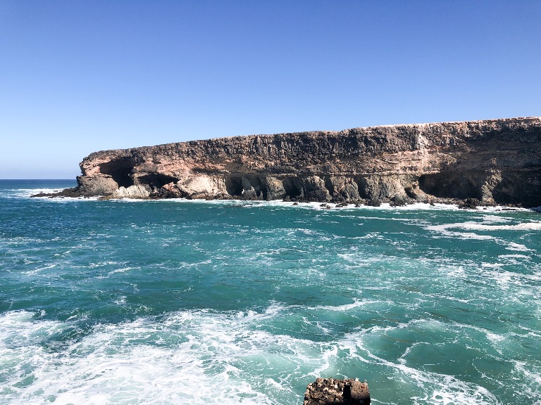Ajuy Caves and the ocean