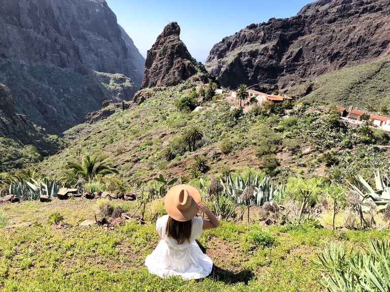Looking at the Masca Village