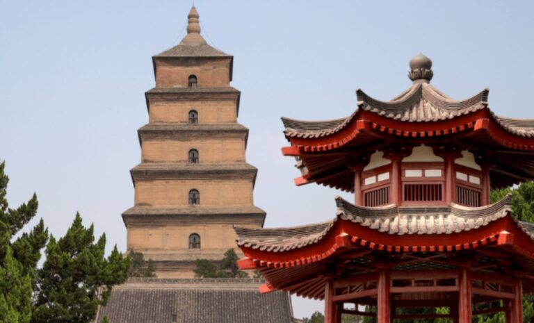 Giant Wild Goose Pagoda from the outside